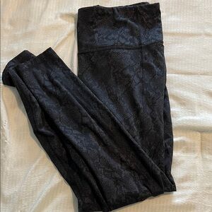 all in motion Black Leggings Snakeskin print